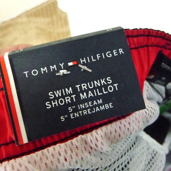 TOMMY HILFIGER SWIM TRUNKS SIZE MEDIUM - Picture 2 of 12